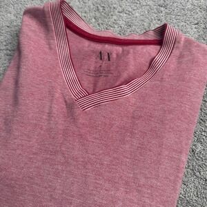 Armani Exchange Men's Medium Vneck Short Sleeve Cotton T-shirt